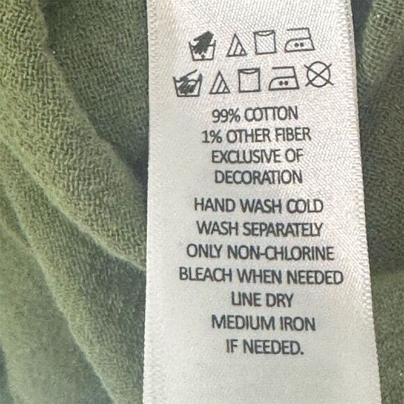 Rachel Zoe 3X Olive Green Embroidered Boho Peasant Tunic Top Blouse Festival - Picture 7 of 7